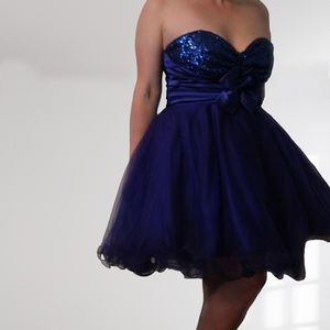 Plus Size Sequin & Satin Formal Dress (Prom/ New years/etc.)